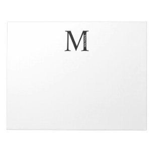 Bloc De Notas Personalized Monogram and Name Notepad