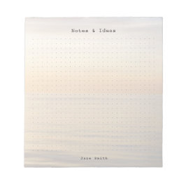 Bloc De Notas Personalized ocean sunset aesthetic dot Grid