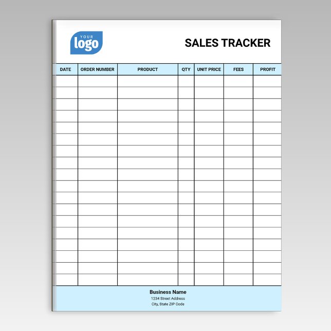 Bloc De Notas Personalized Small Business Sales Tracker Notepad (Subido por el creador)