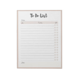 Bloc De Notas Personalized To Do Listing  Notepad