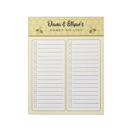 Bloc De Notas Personalized Two Column Honey Do List Notepad