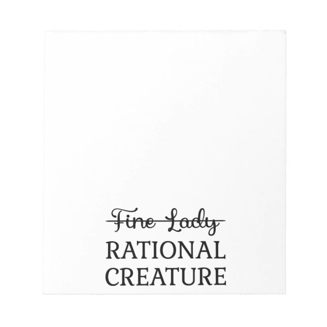 Bloc De Notas Persuasion Jane Austen - Creatura Racional I (Frente)