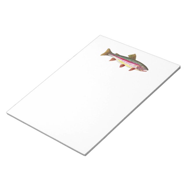 Bloc De Notas Pescado de trucha arco iris (Lado Derecho)