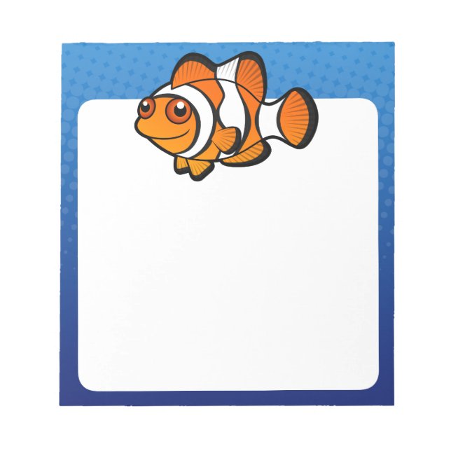Bloc De Notas Pez Payaso de Dibujos Animados (Frente)