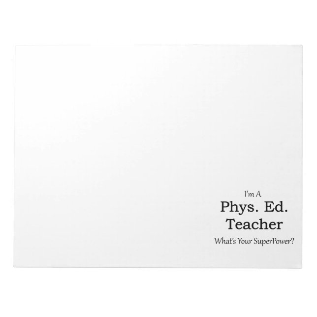 Bloc De Notas Phys. Ed. Profesora (Frente)