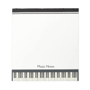 Bloc De Notas Pianista DJ del músico del teclado de piano del