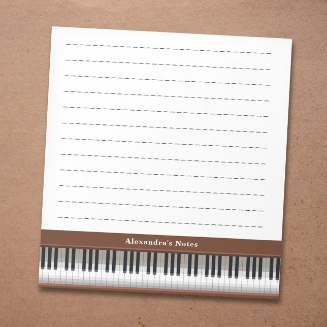 Bloc De Notas Piano Keys (Piano Keys Notepad)