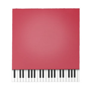 Bloc De Notas Piano Teclado Fun Red 5.5x6 Música