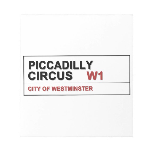 Bloc De Notas Piccadilly Circus London (Frente)
