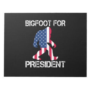Bloc De Notas Pie Grande Para El Presidente Funny Bigfoot