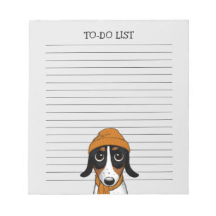 Bloc De Notas Piebald Dachshund Cute Hipster Dog Ling