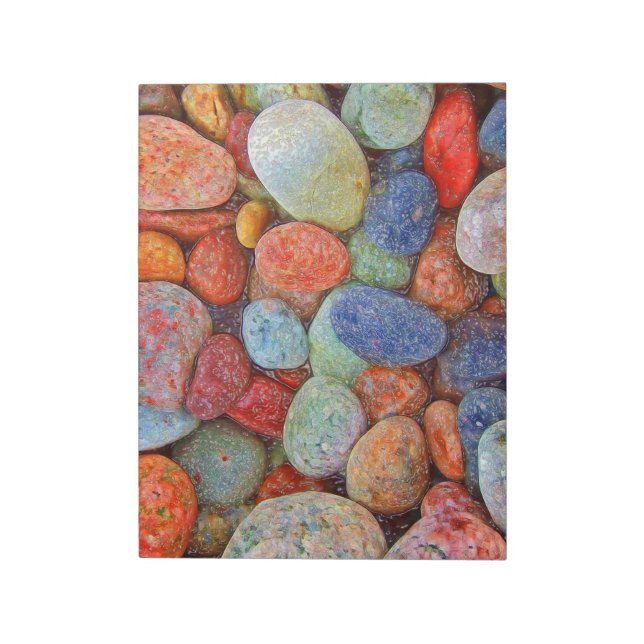 Bloc De Notas Piedras, piedras y rocas de colores (Lado Izquierdo)