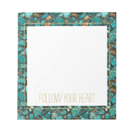 Bloc De Notas Piedras turquesas