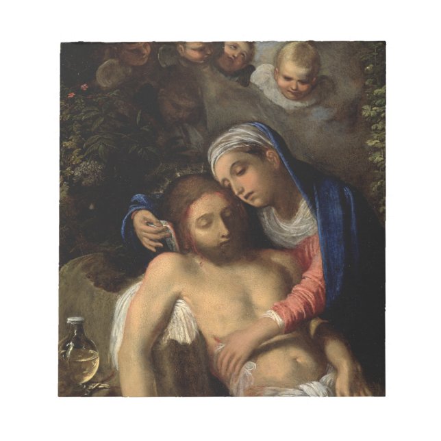 Bloc De Notas Pietà (María y Jesús) (por Adam Elsheimer) (Frente)