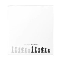 Pieza de ajedrez personalizada Blanco negro