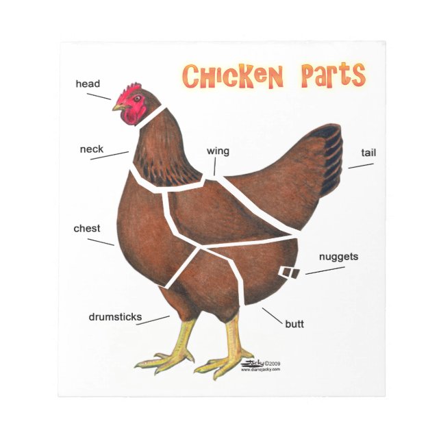 Bloc De Notas Piezas de pollo (Frente)