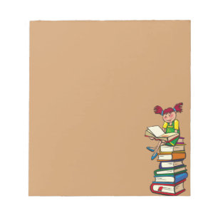 Bloc De Notas Pila de libros