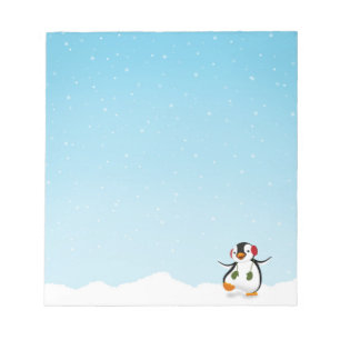 Bloc De Notas Pingüino de invierno divertido