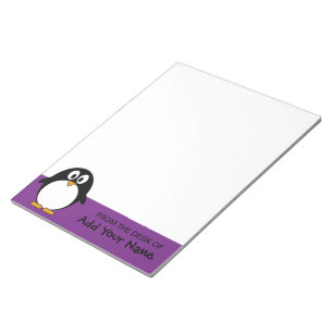 Bloc De Notas pingüino personalizado lindo
