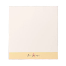 Bloc De Notas Pink and Yellow Monogram Notepad