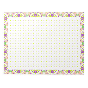 Bloc De Notas Pink BuJo Dot Grid ADHD Hábito Tracker Goal Planne