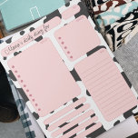 Bloc De Notas Pink Cow Daily Planner Notes and To Do List<br><div class="desc">Pink Cow Daily Planner Notes y To Do List. Manténgase organizado con estilo en nuestras listas de planificadores y tareas pendientes que incluyen fotos de animales de moda. Realizar un seguimiento de las tareas mientras se agrega un toque de brillo a su rutina diaria</div>