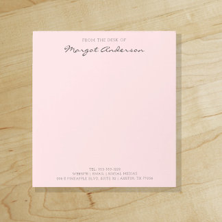Bloc De Notas Pink | Custom Script | From the Desk of Notepad