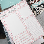 Bloc De Notas Pink Leopard Daily Planner Notes and To Do List<br><div class="desc">Pink Leopard Daily Planner Notes and To Do List</div>