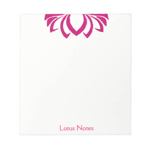 Bloc De Notas Pink Lotus Flower Yoga Instructor Holistic Classic
