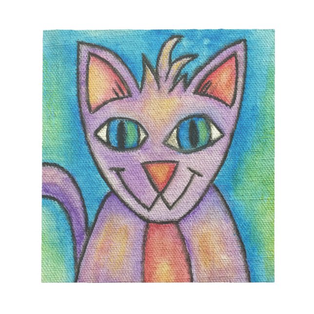 Bloc De Notas Pink Purple Kitty Cat (Frente)