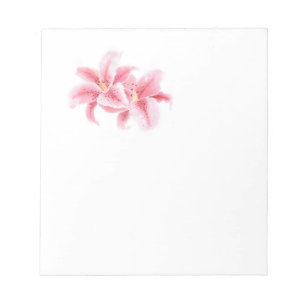Bloc De Notas Pink Stargazer Lilies