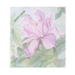 BLOC DE NOTAS PINK TROPICAL ORCHID PERSONALIZABLE NOTA PAD