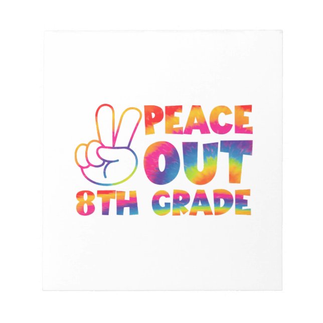 Bloc De Notas Pintado De Ochenta Grado De Paz El Día Pasado Octa (Frente)