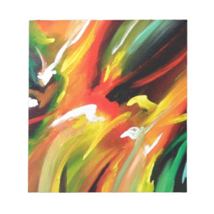 Bloc De Notas Pintura abstracta de expresionismo