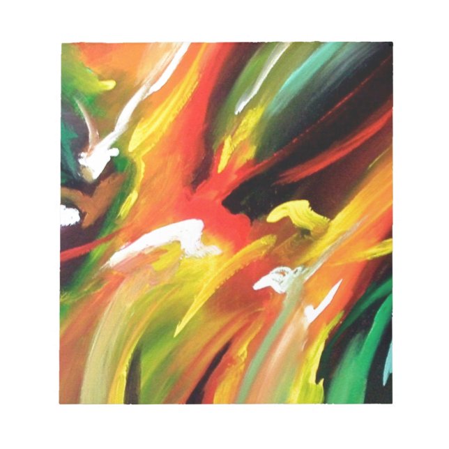 Bloc De Notas Pintura abstracta de expresionismo (Frente)