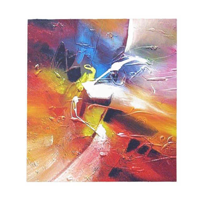 Bloc De Notas Pintura abstracta de expresionismo (Frente)