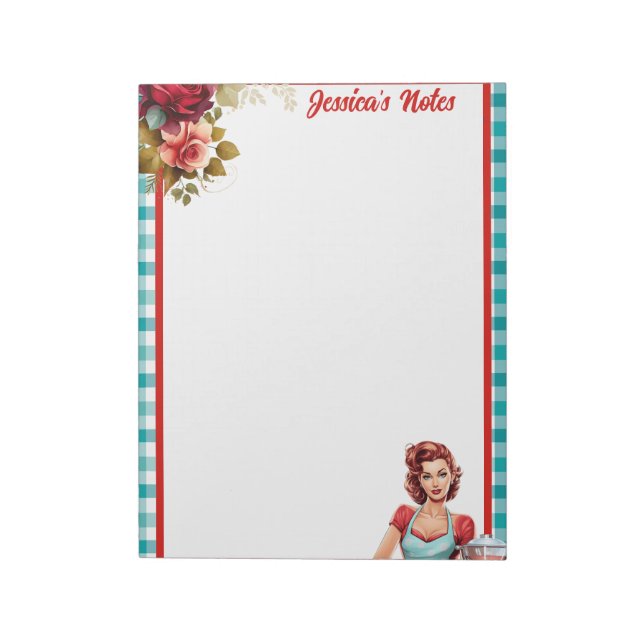 Bloc De Notas Pintura azul clásica (Lado Izquierdo)