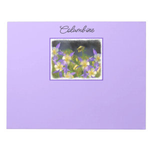Bloc De Notas Pintura Colorado Blue Columbine - Arte Original