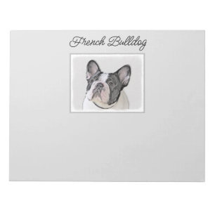 Bloc De Notas Pintura de Bulldog francés (Brindle Pied) - Arte d