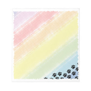 Bloc De Notas Pintura de cachorro negro imprime color de agua ar