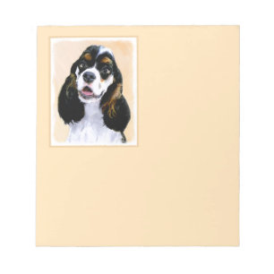 Bloc De Notas Pintura de Cocker Spaniel (Parti) - Arte Perro Ori