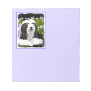 Bloc De Notas Pintura de color con barba - Arte de perro origina
