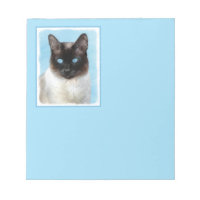 Pintura de gatos siamesa - Arte de gatos original