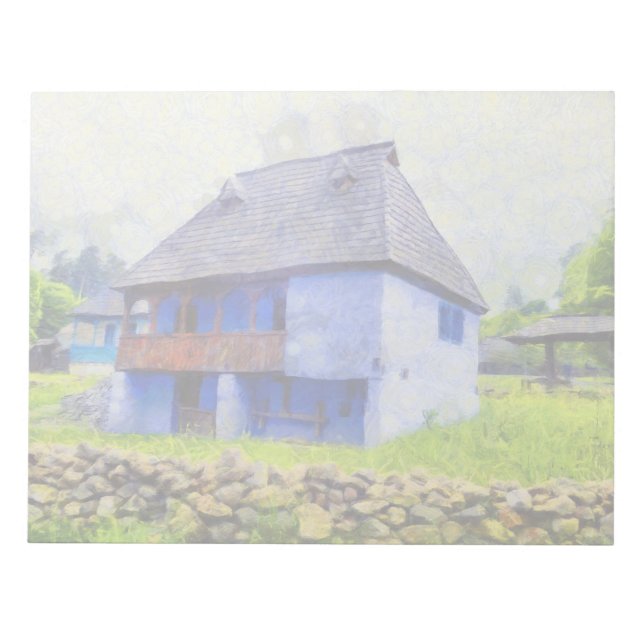 Bloc De Notas Pintura de la casa azul (Frente)