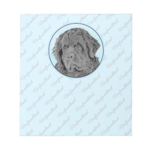 Bloc De Notas Pintura de Newfoundland - Cute original Dog Art