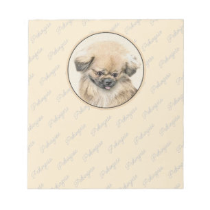 Bloc De Notas Pintura de Pekín - Arte de perro original muy lind
