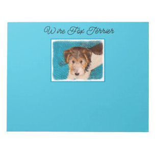 Bloc De Notas Pintura de pipa de Fox Terrier - Arte Perro Origin