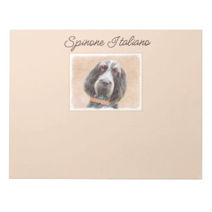 Bloc De Notas Pintura de Spinone Italiano - Arte de Perro Origin