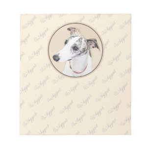 Bloc De Notas Pintura de Whippet - Arte Cute Original Perro