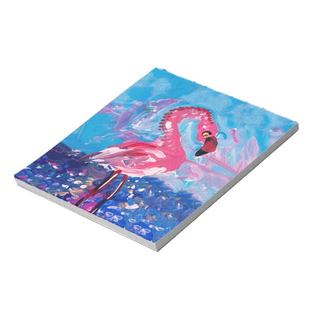 Bloc De Notas Pintura Flamingo (Lado Izquierdo)